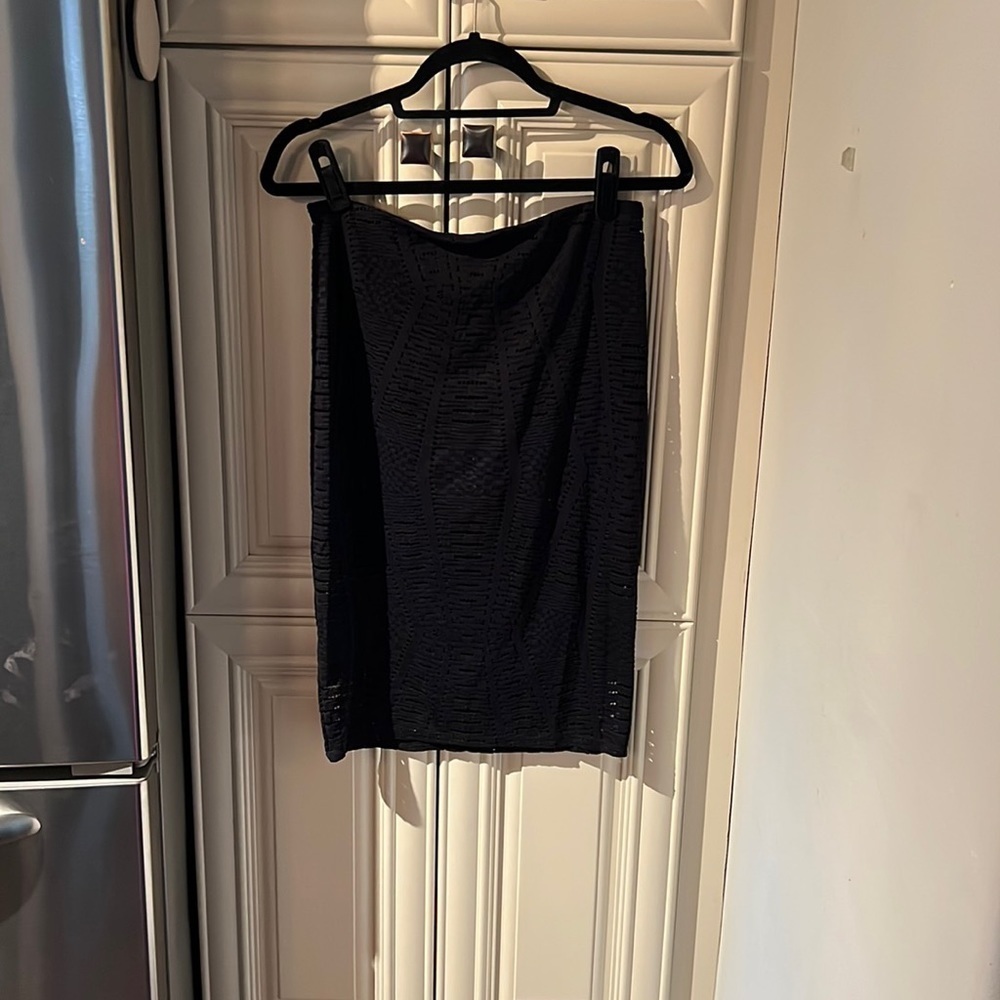 Express layered black skirt